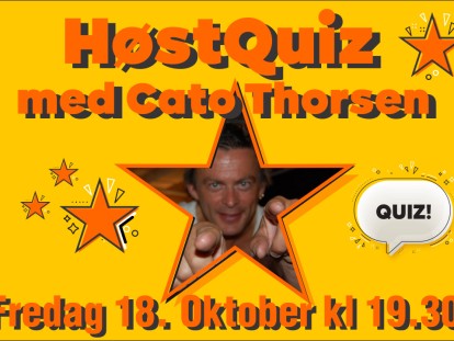 Inviterer til quizkveld med Cato Thorsen